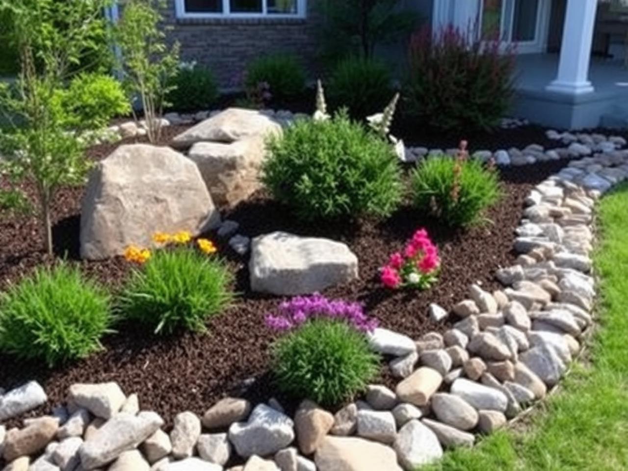 Decorative Rock Border